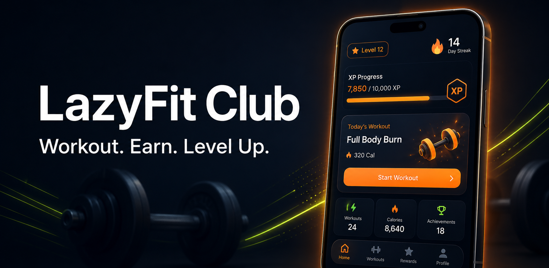 LazyFit Club app preview
